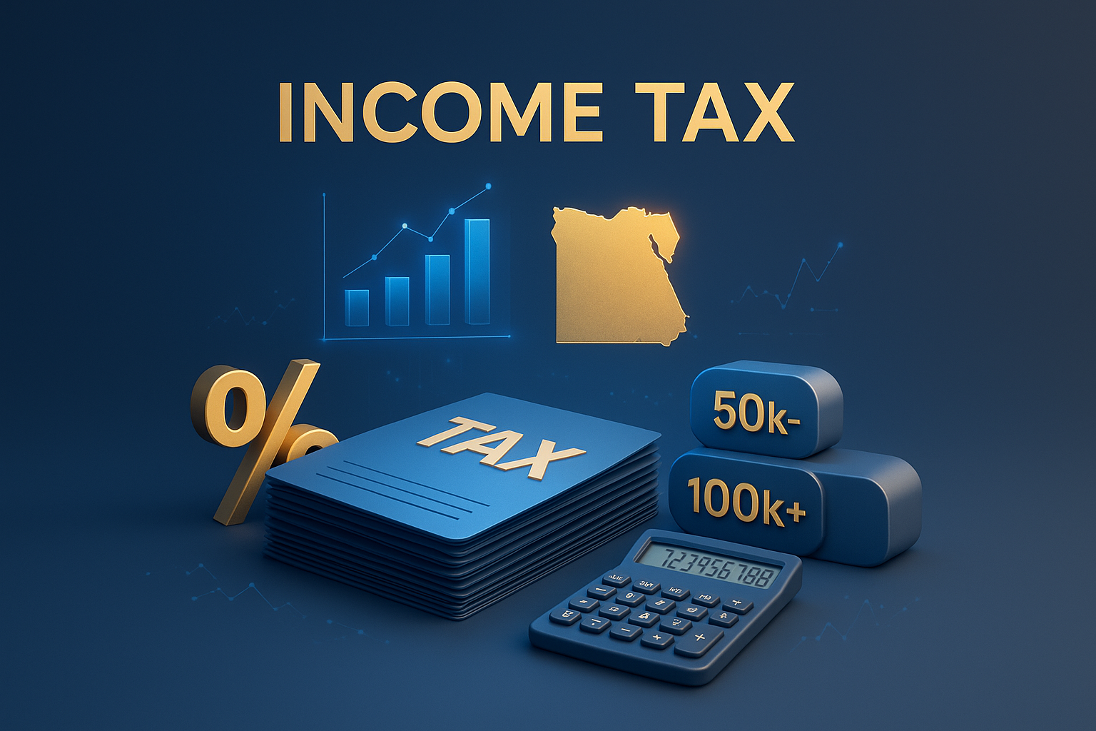 حساب ضريبة الدخل في مصر